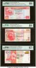 Hong Kong Group Lot of 6 Examples PMG Superb Gem Unc 69 EPQ (2); Superb Gem Unc 68 EPQ (2); Superb Gem Unc 67 EPQ (2). Several fancy serial examples a...