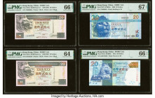 Fancy Serial Numbers Hong Kong Group Lot of 10 Examples PMG Superb Gem Unc 69 EPQ (3); Superb Gem Unc 68 EPQ; Superb Gem Unc 67 EPQ; Gem Uncirculated ...
