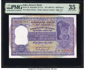 India Reserve Bank of India 100 Rupees ND (1962-67) Pick 45 Jhun6.7.4.2 PMG Choice Very Fine 35. Staple holes at issue and spindle holes are present o...