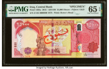 Iraq Central Bank of Iraq 25,000 Dinars 2015 / AH1436 Pick 102bs Specimen PMG Gem Uncirculated 65 EPQ. 

HID09801242017

© 2022 Heritage Auctions | Al...