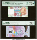 Italy Banco d'Italia 1000 Lire 1990 Pick 114c PMG Seventy Gem Unc 70 EPQ S; Vanuatu Reserve Bank of Vanuatu 500 Vatu 2017 Pick 18 PMG Seventy Gem Unc ...