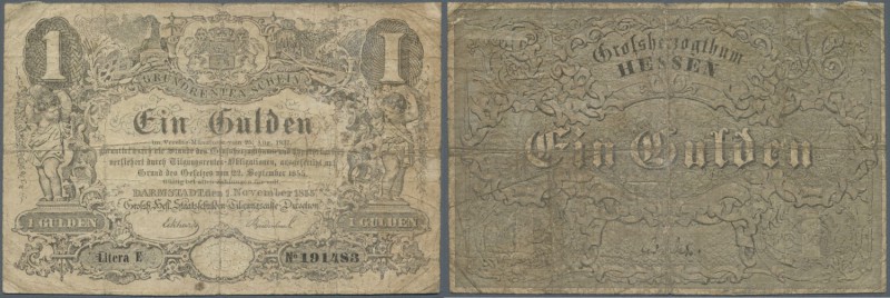 Deutschland - Altdeutsche Staaten: Hessen-Darmstadt: 1 Gulden 1855, PiRi A115 in...