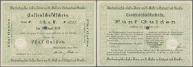 Deutschland - Altdeutsche Staaten: Württemberg, Cassen-Verein von G. Müller in Stuttgart, 5 Gulden, 30.6.1871, P.A535, fast kassenfrisch, ohne Falten,...