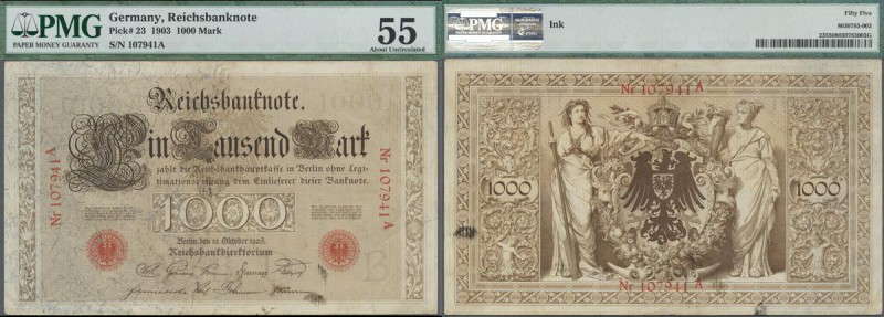 Deutschland - Deutsches Reich bis 1945: 1000 Reichsmark 1910 Ro 21 in Erhaltung:...