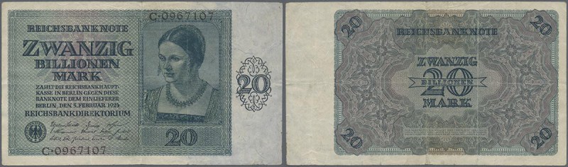 Deutschland - Deutsches Reich bis 1945: 20 Billionen Mark 1924, Ro.135, gebrauch...