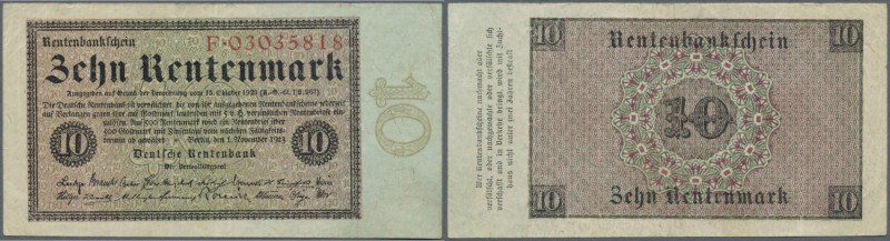 Deutschland - Deutsches Reich bis 1945: 10 Rentenmark 1923, Ro.157 in hübscher G...
