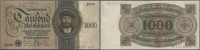 Deutschland - Deutsches Reich bis 1945: 1000 Reichsmark 1924 (Holbein-Serie), Ro.172a, leichter Mittelknick und leicht bestoßene Ecken, Erhaltung: XF