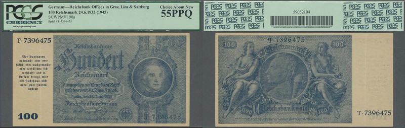 Deutschland - Deutsches Reich bis 1945: 100 Reichsmark ”Schörner” 1945, Ro.182, ...
