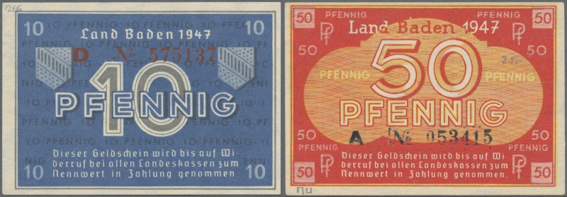 Deutschland - Alliierte Miltärbehörde + Ausgaben 1945-1948: Baden, Staatsschulde...