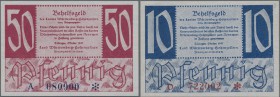 Deutschland - Alliierte Miltärbehörde + Ausgaben 1945-1948: Württemberg - Hohenzollern, Tübingen, Finanzministerium, 12 x 5 Rpf., alle Serienbuchstabe...