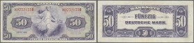 Deutschland - Bank Deutscher Länder + Bundesrepublik Deutschland: 50 DM 1948, Ro.242 in hübscher Gebrauchserhaltung: F+