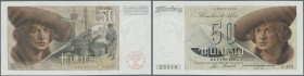 Deutschland - Bank Deutscher Länder + Bundesrepublik Deutschland: 50 DM 1948 ”Franzosenschein”, Ro.254 in nahezu kassenfrischer Erhaltung: aUNC
