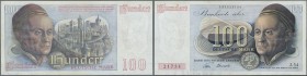 Deutschland - Bank Deutscher Länder + Bundesrepublik Deutschland: 100 DM 1948 ”Franzosenschein”, Ro.256 in hübscher gebrauchter Erhaltung: VF