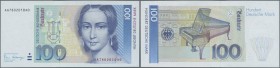 Deutschland - Bank Deutscher Länder + Bundesrepublik Deutschland: 100 Mark 1989 P. 41a in Erhaltung: UNC.