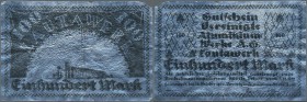 Deutschland - Notgeld besonderer Art: zwei Noten aus Aluminium zu den Werten 20 und 100 Mark 1922, Gutschein als getzliches Zahlungsmittel der Firma L...