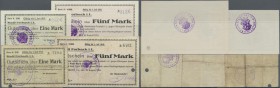 Deutschland - Notgeld - Elsass-Lothringen: Forbach, Lothringen, Bürgermeister der Stadt, 1 Mark, 19.8.1914, Original, KN schwarz 3,5 mm, Erh. III-, 5 ...