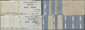 Deutschland - Notgeld - Elsass-Lothringen: Wildenstein, Oberelsass, Gemeinde, 50 Pf. (2), 1 (2), 2 (2), 3, 5 (2), 10 (2) Mark, o. D. (Dezember 1914), ...
