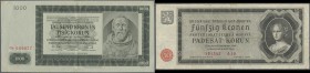 Deutschland - Sonstige: Konvolut mit 387 Banknoten Deutsches Reich bis DDR, Länderbanknoten und etwas Notgeld, dabei unter anderem 5 Milliarden Mark 1...