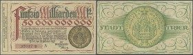 Deutschland - Notgeld: Hochinflation mit etwas 1922 und Goldgeld, ca. 150 Scheine überwiegend aus Südwestdeutschland mit einem guten Anteil Trier, Erh...