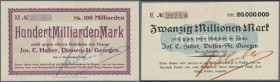 Deutschland - Notgeld - Bayern: Diessen-St. Georgen, Jos. C. Huber, Album mit 17 Scheinen (14 verschiedene) der Hochinflation von 50 Tsd. bis 100 Mrd....
