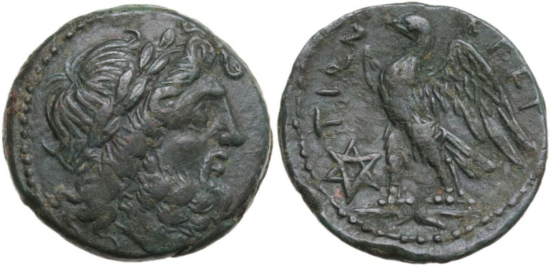 Greek Italy. Bruttium, The Brettii. AE Unit (Didrachm), c. 208-203 BC. HN Italy ...