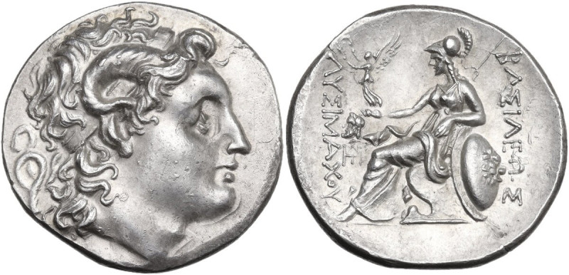 Continental Greece. Kings of Thrace. Lysimachos (305-281 BC). AR Tetradrachm. Un...