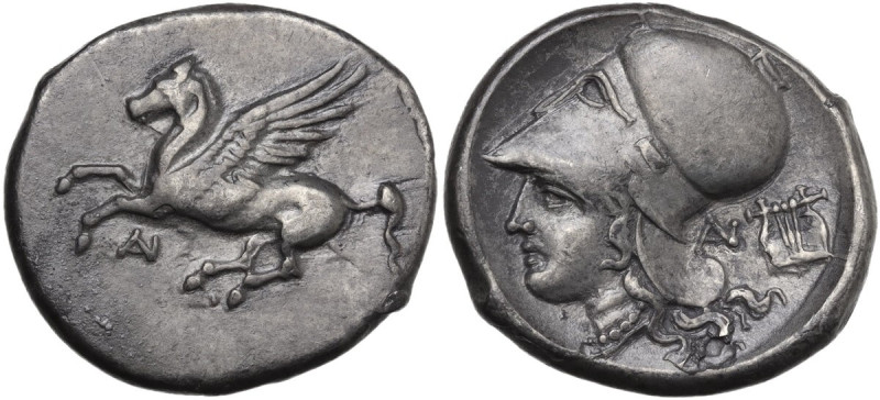 Continental Greece. Akarnania, Anaktorion. AR Stater, c. 320-280 BC. Obv. Pegaso...