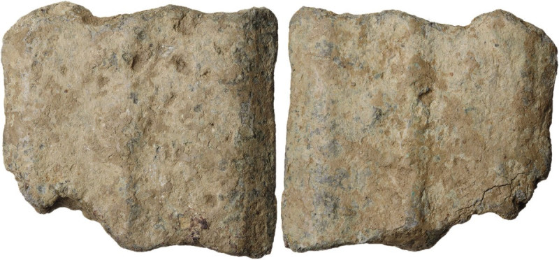 Aes Signatum. AE Currency Bar, Central Italy, c. 6th-4th century BC. Large fragm...