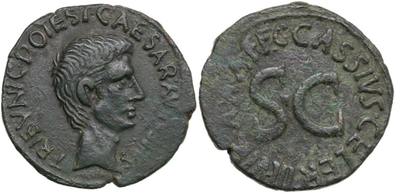 Augustus (27 BC - 14 AD) . AE As, Rome mint., 16 BC. C. Cassius Celer, moneyer. ...