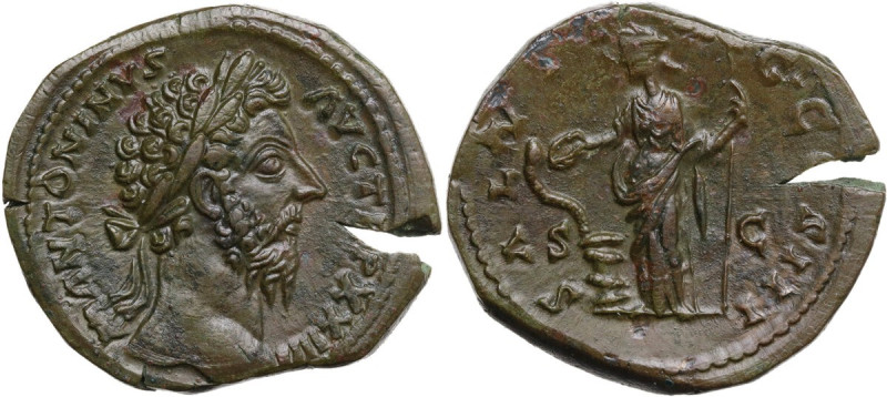 Marcus Aurelius (161-180 AD). AE Sestertius, Rome mint, 169-170 AD. Obv. M ANTON...