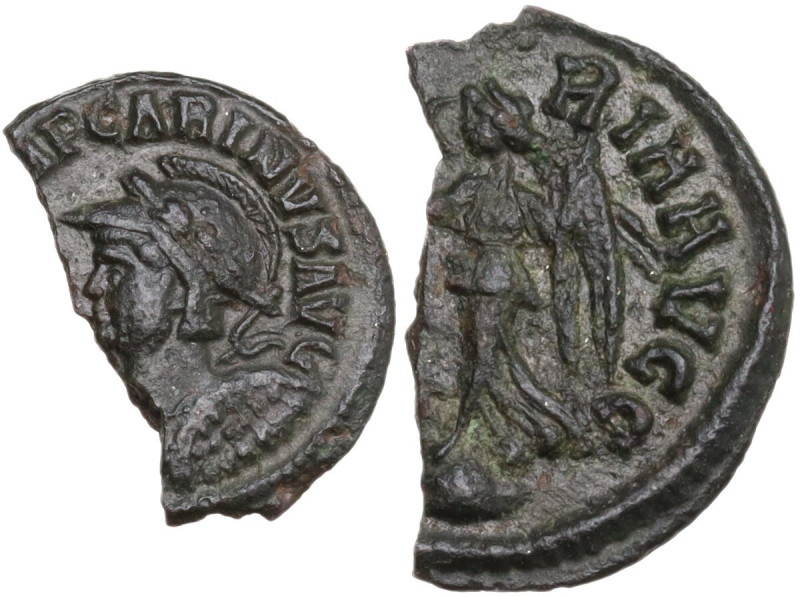 Carinus as Caesar (282-283). AE Quinarius, Ticinum (?), c. AD 284. Obv. [I]MP CA...