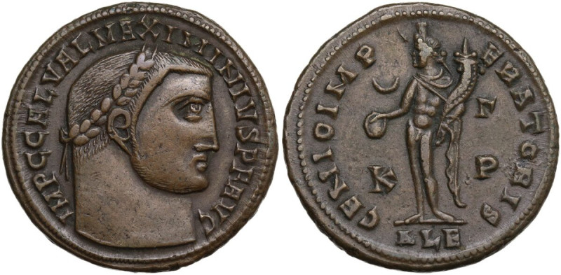 Maximinus II (309-313). AE Follis. Alexandria mint. 3rd officina. Struck AD 311....