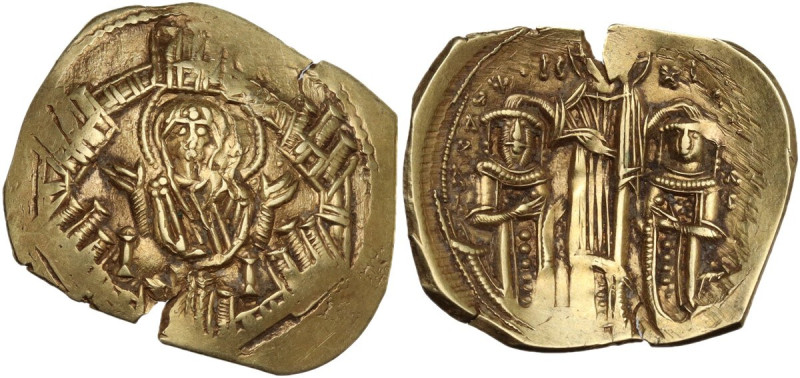 Andronicus II and Michael IX (1295-1320). AV Hyperpyron. Constantinople mint. St...