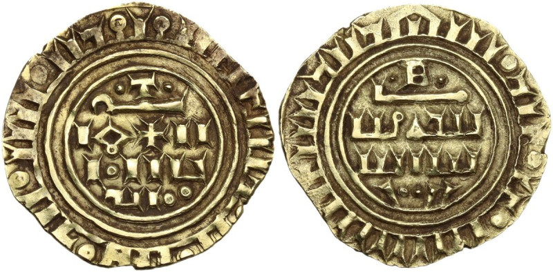 Tripoli. Dinars minted at Tripoli in imitation of those of Caliph Al-Munstansir....