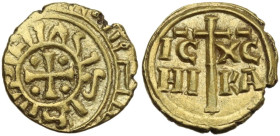 Messina. Federico II di Svevia (1197-1250). Multiplo di tarì. D/ Croce potenziata con quattro globetti entro cerchio lineare; intorno legenda pseudo-c...