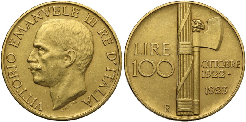 Vittorio Emanuele III (1900-1943). 100 lire 1923. Pag. 644; MIR (Savoia) 1116a. ...