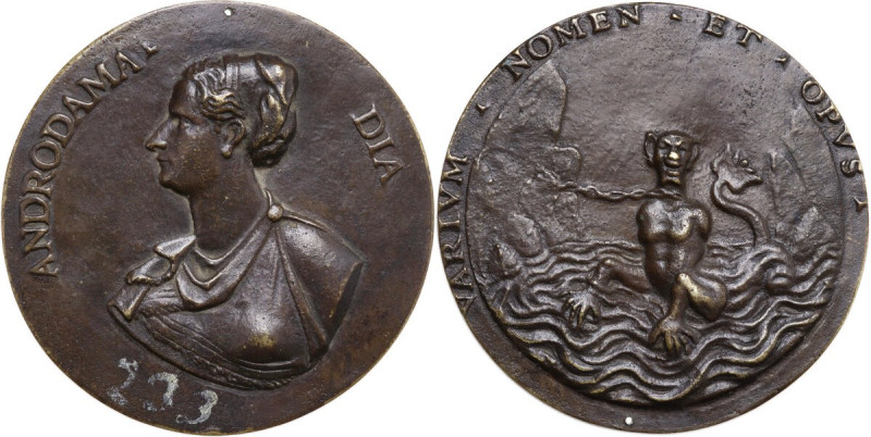 Elena Marsuppini (XVI sec.), moglie di Francesco da Sangallo. Medaglia s.d. (155...