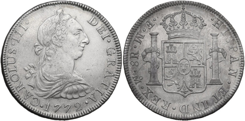 Mexico. Charles III of Spain (1759-1788). 8 Reales 1772, Mo-FM inverted, Mexico ...