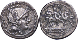 ROMANE REPUBBLICANE - ANONIME - Monete senza simboli (dopo 211 a.C.) - Quinario B. 3; Cr. 44/6 (AG g. 2,01)
BB+