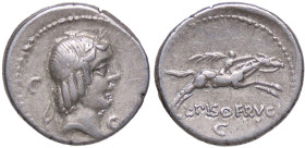 ROMANE REPUBBLICANE - CALPURNIA - C. Calpurnius Piso L. f. Frugi (67 a.C.) - Denario 408 (AG g. 3,89)
BB-SPL