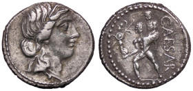 ROMANE IMPERIALI - Giulio Cesare († 44 a.C.) - Denario B. 10; Cr. 458/1 (AG g. 3,9)
SPL