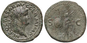 ROMANE IMPERIALI - Nerone (54-68) - Asse C. 302; RIC 543 (AE g. 12)
BB+