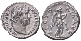 ROMANE IMPERIALI - Adriano (117-138) - Denario C. 1455; RIC 282 (AG g. 3,14)
SPL+