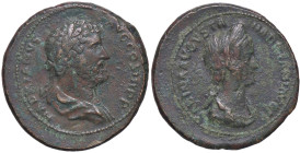 ROMANE IMPERIALI - Adriano e Sabina - Asse C. 3 (Sabina, Fr. 25) (AE g. 13,74)
BB