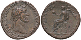 ROMANE IMPERIALI - Antonino Pio (138-161) - Sesterzio C. 969 (10 Fr.); RIC 829 (AE g. 25,48)
BB+