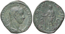 ROMANE IMPERIALI - Alessandro Severo (222-235) - Sesterzio C. 326 (AE g. 24,03) Patina verde
qSPL