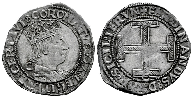 The Crown of Aragon. Ferdinandus I of Napoles (1458-1494). Coronato. Naples. C. ...