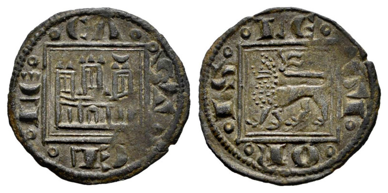 Kingdom of Castille and Leon. Alfonso X (1252-1284). Obol. (Bautista-418). Ve. 0...