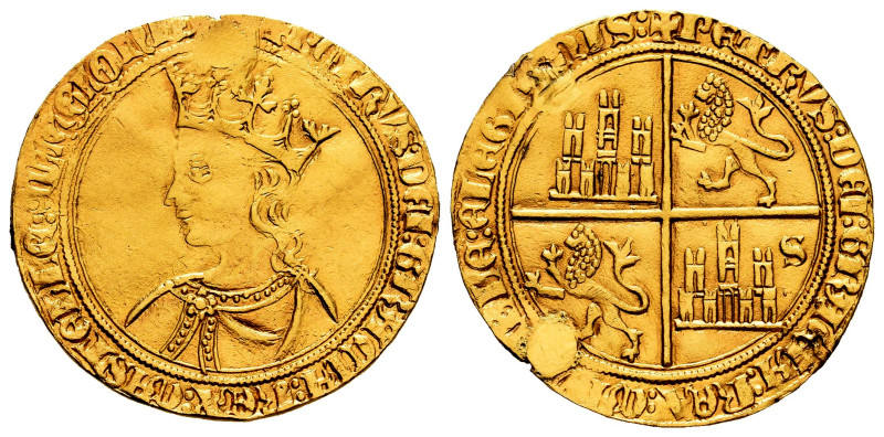 Kingdom of Castille and Leon. Pedro I (1350-1368). Dobla of 35 maravedis. Sevill...