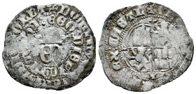 Kingdom of Castille and Leon. Enrique II (1368-1379). Real de vellon. Toledo. (Bautista-583.10). (Imperatrix-E2:2.30). Ve. 2,23 g. T at the lower end ...